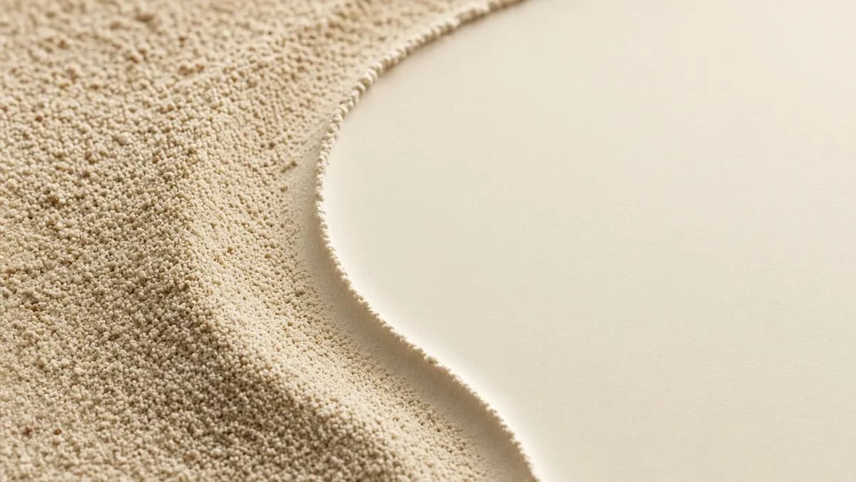 Fine sand raked into a soft curve, suggesting skin texture