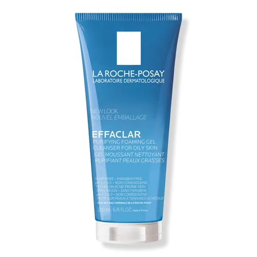 Product photo of La Roche-Posay Effaclar Purifying Foaming Gel Cleanser, showing the packaging